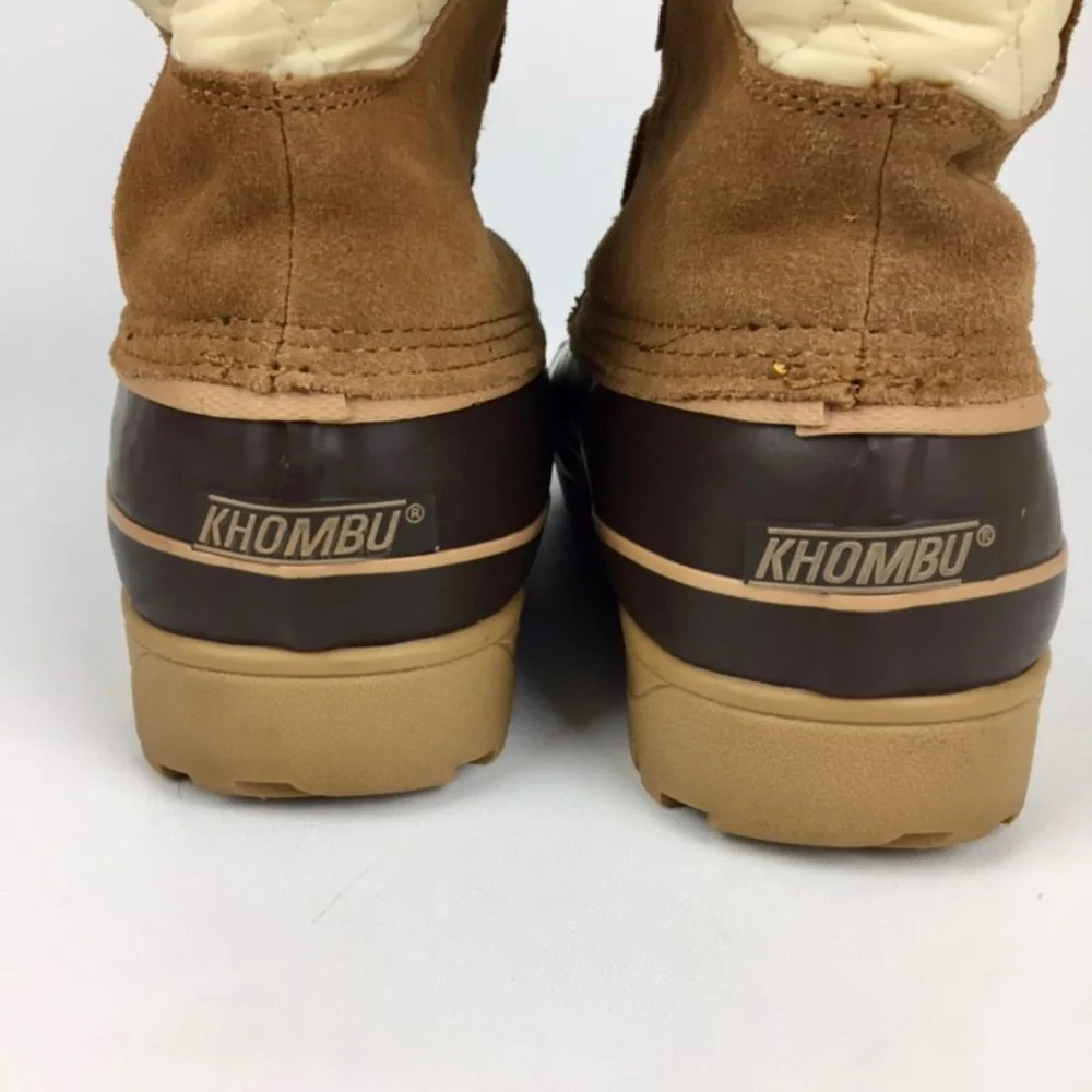 Khombu Nordic 2 Brown Waterproof Lace Up Winter Boots 9